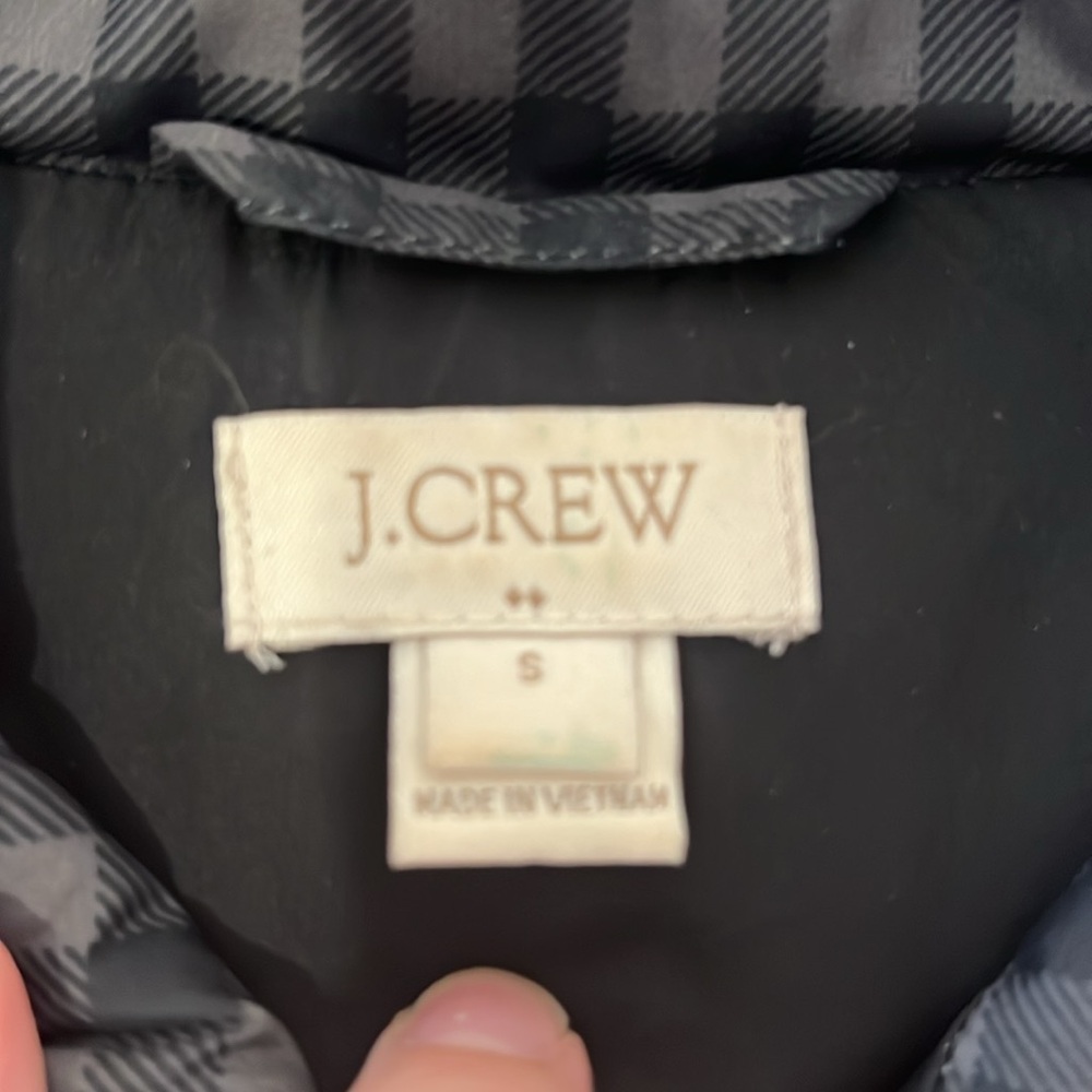 Jcrew black and grey checked vest GUC - Picture 3 of 4